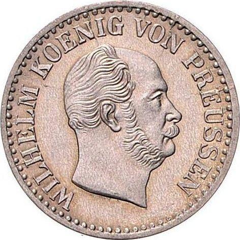 Аверс монеты - 1 серебряный грош 1867 года A - цена серебряной монеты - Пруссия, Вильгельм I