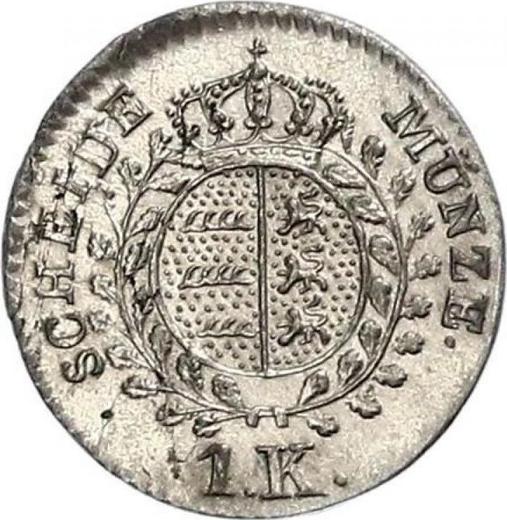 Rewers monety - 1 krajcar 1835 W - cena srebrnej monety - Wirtembergia, Wilhelm I