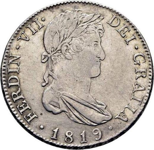 Аверс монеты - 4 реала 1819 года M GJ - цена серебряной монеты - Испания, Фердинанд VII