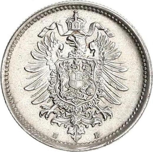 Reverso 50 Pfennige 1875 E "Tipo 1875-1877" - valor de la moneda de plata - Alemania, Imperio alemán