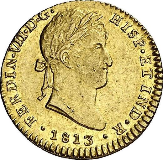Awers monety - 2 escudo 1813 c CI "Typ 1811-1833" - cena złotej monety - Hiszpania, Ferdynand VII