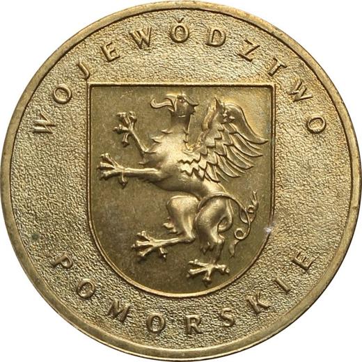 Reverso 2 eslotis 2004 MW "Voivodato de Pomerania" - valor de la moneda  - Polonia, República moderna