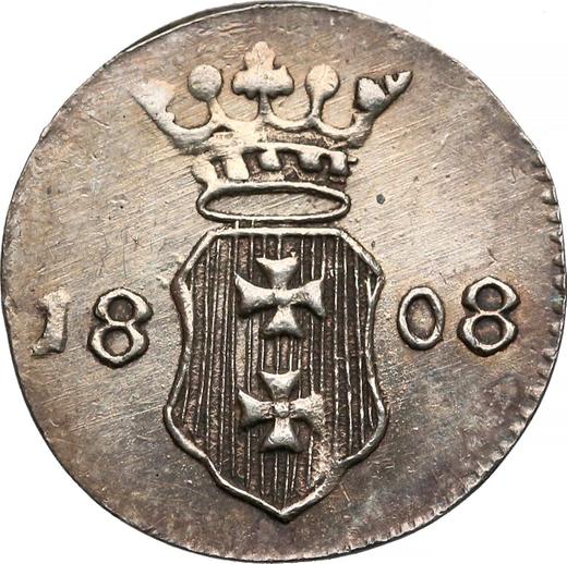 Аверс монеты - 1 шиллинг 1808 года M "Данциг" Серебро - цена серебряной монеты - Польша, Вольный город Данциг