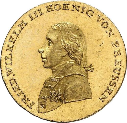 Аверс монеты - Фридрихсдор 1799 года A - цена золотой монеты - Пруссия, Фридрих Вильгельм III