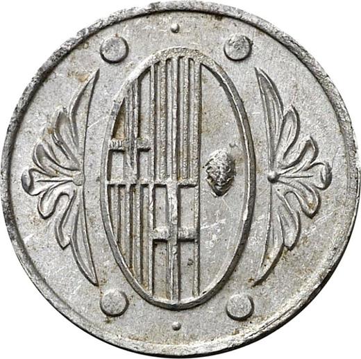 Аверс монеты - 50 сентимо без года (1936-1939) "Л’Амеллья-дель-Вальес" С надписью - цена  монеты - Испания, II Республика