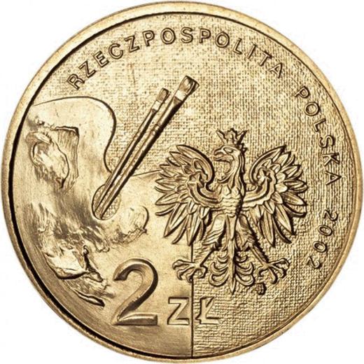 Awers monety - 2 złote 2002 MW ET "Jan Matejko" - cena  monety - Polska, III RP po denominacji