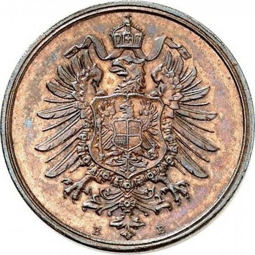Reverso 2 Pfennige 1873 B "Tipo 1873-1877" - valor de la moneda  - Alemania, Imperio alemán