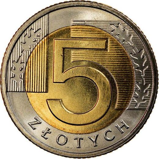 Rewers monety - 5 złotych 2010 MW - cena  monety - Polska, III RP po denominacji