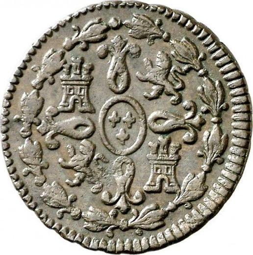 Rewers monety - 2 maravedis 1801 - cena  monety - Hiszpania, Karol IV