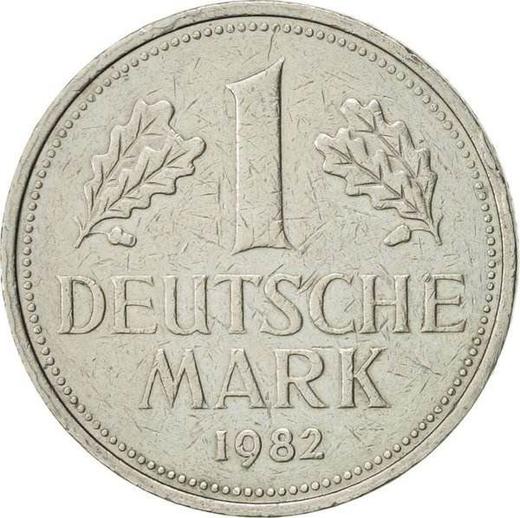 Obverse 1 Mark 1982 J -  Coin Value - Germany, FRG