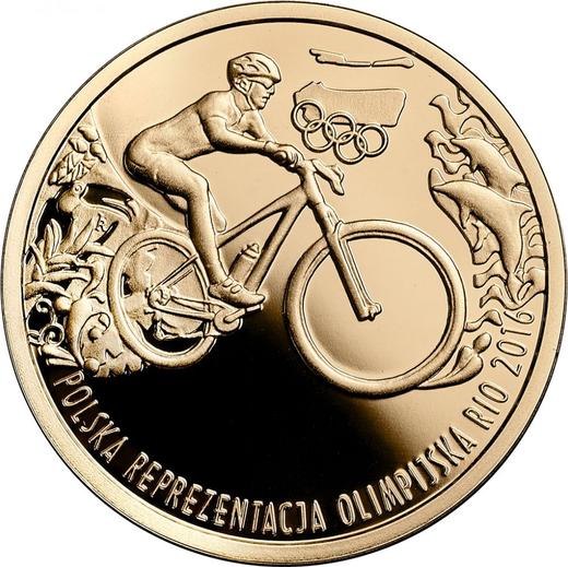Reverso 200 eslotis 2016 MW "Selección polaca en los Juegos Olímpicos de Río de Janeiro 2016" - valor de la moneda de oro - Polonia, República moderna