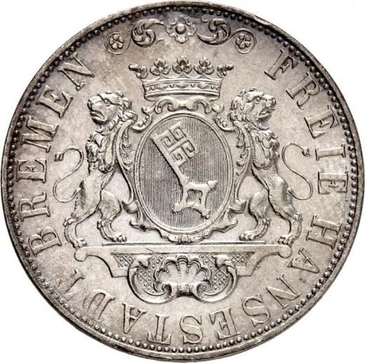 Аверс монеты - 36 гротенов 1846 года - цена серебряной монеты - Бремен, Вольный ганзейский город