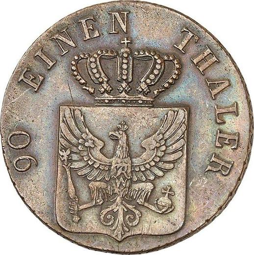 Аверс монеты - 4 пфеннига 1825 года A - цена  монеты - Пруссия, Фридрих Вильгельм III