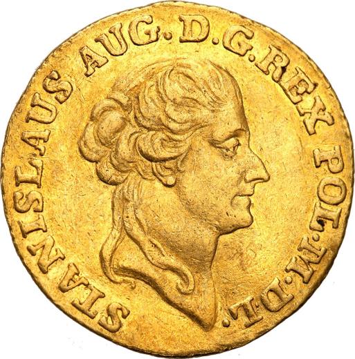 Аверс монеты - Дукат 1788 года EB - цена золотой монеты - Польша, Станислав II Август