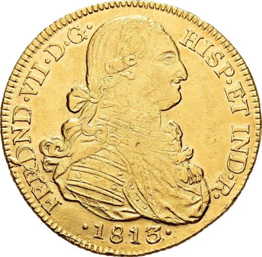 Аверс монеты - 8 эскудо 1813 года NR JF - цена золотой монеты - Колумбия, Фердинанд VII