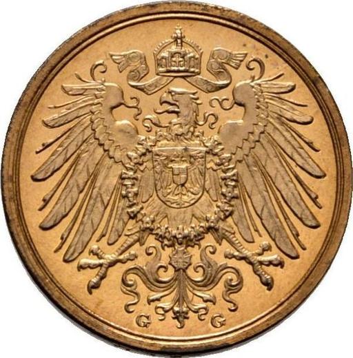 Реверс монеты - 2 пфеннига 1911 года G "Тип 1904-1916" - цена  монеты - Германия, Германская Империя
