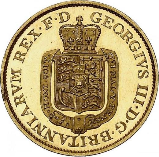 Аверс монеты - 5 талеров 1813 года T.W. - цена золотой монеты - Ганновер, Георг III
