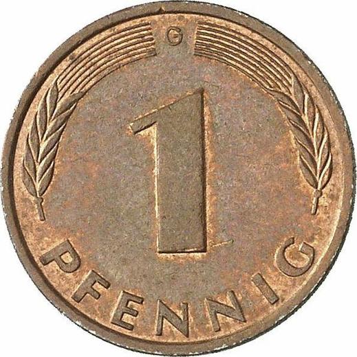 Аверс монеты - 1 пфенниг 1993 года G - цена  монеты - Германия, ФРГ