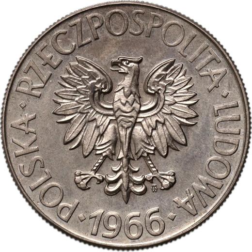 Аверс монеты - Пробные 10 злотых 1966 года MW "200 лет со дня смерти Тадеуша Костюшко" Медно-никель - цена  монеты - Польша, Народная Республика