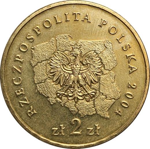 Anverso 2 eslotis 2004 MW "Voivodato de Pomerania" - valor de la moneda  - Polonia, República moderna