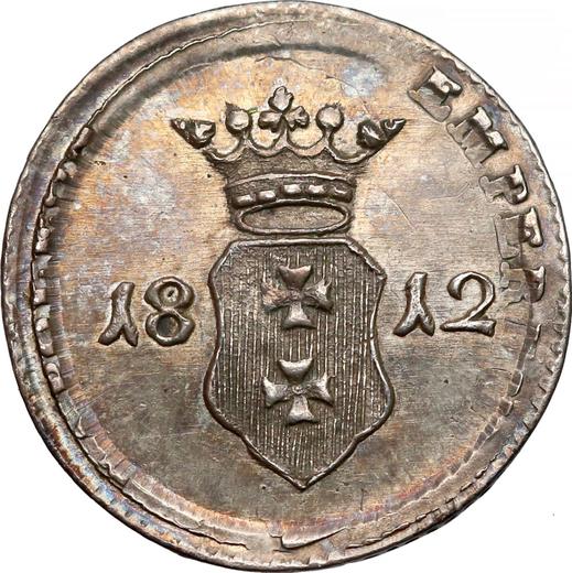 Awers monety - 1 szeląg 1812 M "Danzig" Srebro - cena srebrnej monety - Polska, Wolne Miasto Gdańsk
