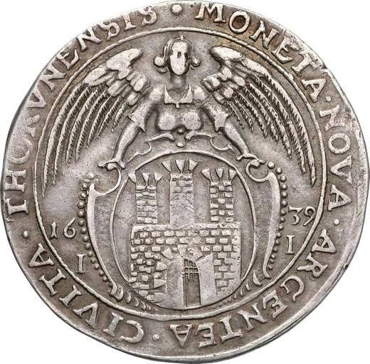 Reverso Tálero 1639 II "Toruń" - valor de la moneda de plata - Polonia, Vladislao IV