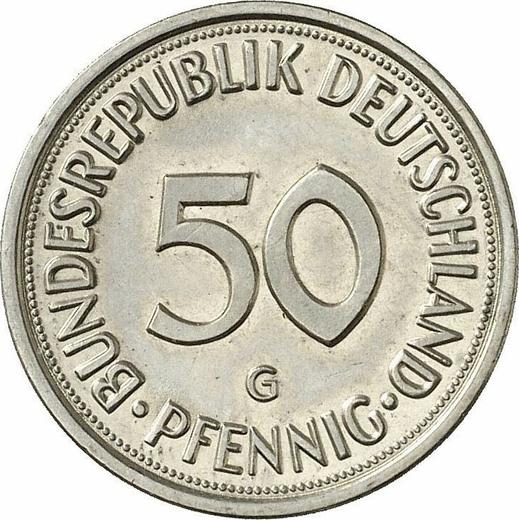 Anverso 50 Pfennige 1978 G - valor de la moneda  - Alemania, RFA