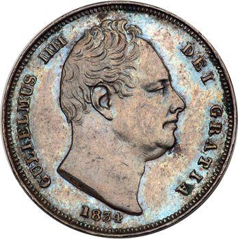 Аверс монеты - Фартинг 1834 года WW - цена  монеты - Великобритания, Вильгельм IV