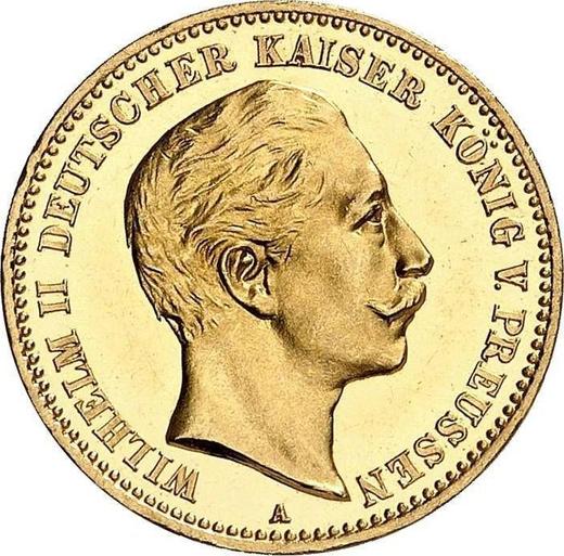 Аверс монеты - 10 марок 1906 года A "Пруссия" - цена золотой монеты - Германия, Германская Империя