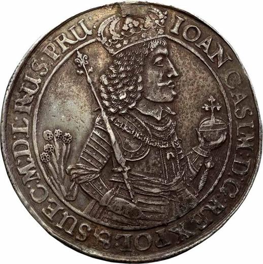 Аверс монеты - 2 талера 1650 года GR "Гданьск" - цена серебряной монеты - Польша, Ян II Казимир