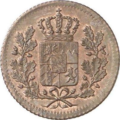 Anverso Heller 1855 - valor de la moneda  - Baviera, Maximilian II