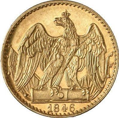 Reverso Medio Frederick D'or 1846 A - valor de la moneda de oro - Prusia, Federico Guillermo IV