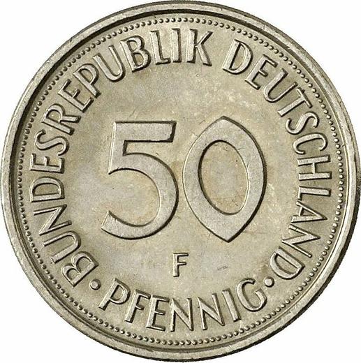 Anverso 50 Pfennige 1981 F - valor de la moneda  - Alemania, RFA