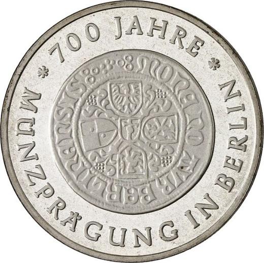Аверс монеты - Пробные 10 марок 1981 года "Чеканка монет в Берлине" - цена серебряной монеты - Германия, ГДР