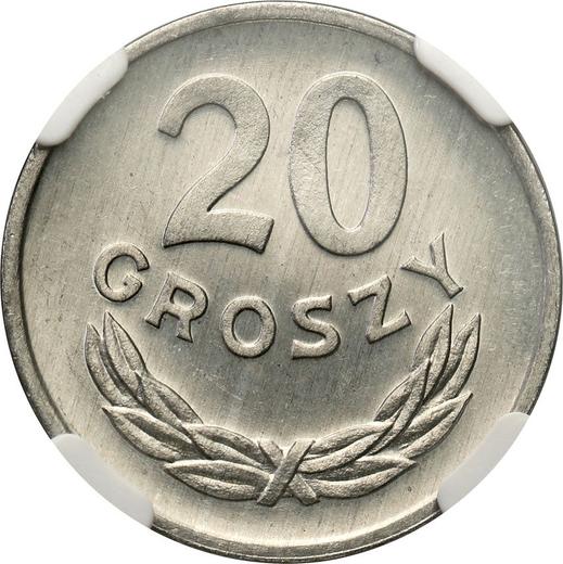 Reverso 20 groszy 1979 MW - valor de la moneda  - Polonia, República Popular