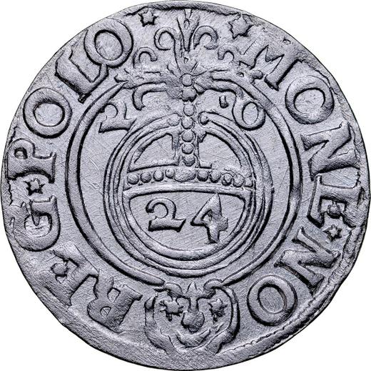 Аверс монеты - Полторак 1620 года "Быдгощский монетный двор" - цена серебряной монеты - Польша, Сигизмунд III Ваза