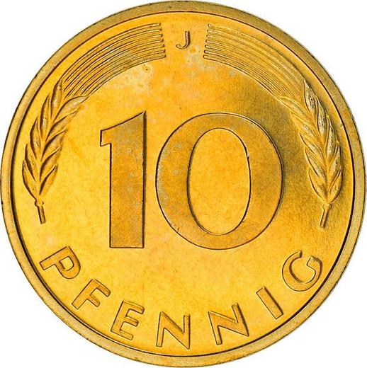 Anverso 10 Pfennige 1997 J - valor de la moneda  - Alemania, RFA