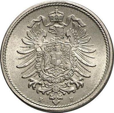 Reverso 10 Pfennige 1876 H "Tipo 1873-1889" - valor de la moneda  - Alemania, Imperio alemán