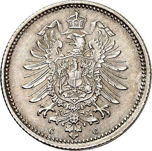 Reverso 20 Pfennige 1873 C "Tipo 1873-1877" - valor de la moneda de plata - Alemania, Imperio alemán