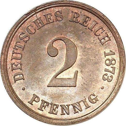 Anverso 2 Pfennige 1873 A "Tipo 1873-1877" - valor de la moneda  - Alemania, Imperio alemán