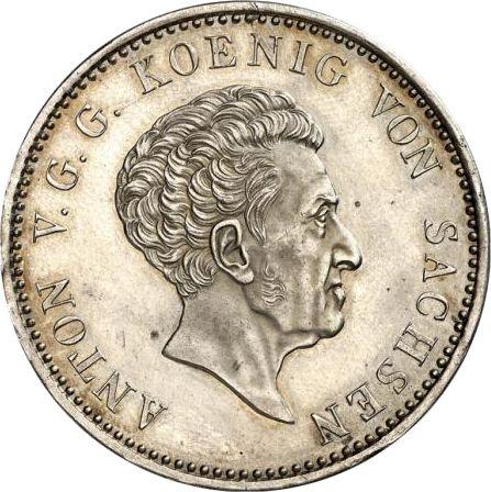 Аверс монеты - Пробный Талер 182 года S - цена серебряной монеты - Саксония-Альбертина, Антон