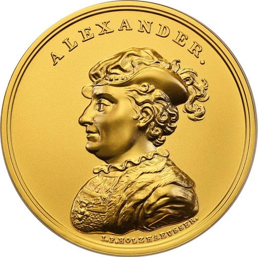Reverso 500 eslotis 2016 MW "Alejandro I Jagellón" - valor de la moneda de oro - Polonia, República moderna