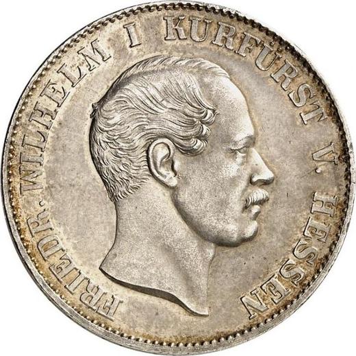 Awers monety - Talar 1860 - cena srebrnej monety - Hesja-Kassel, Fryderyk Wilhelm I