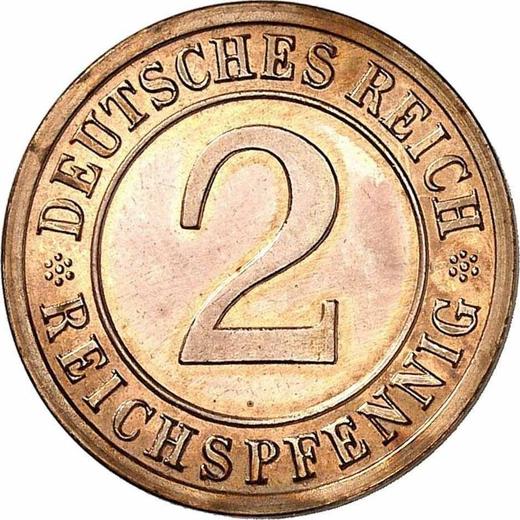 Anverso 2 Reichspfennigs 1936 A - valor de la moneda  - Alemania, República de Weimar