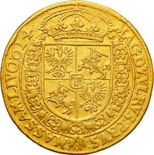 Реверс монеты - 10 дукатов (Португал) 1614 года - цена золотой монеты - Польша, Сигизмунд III Ваза