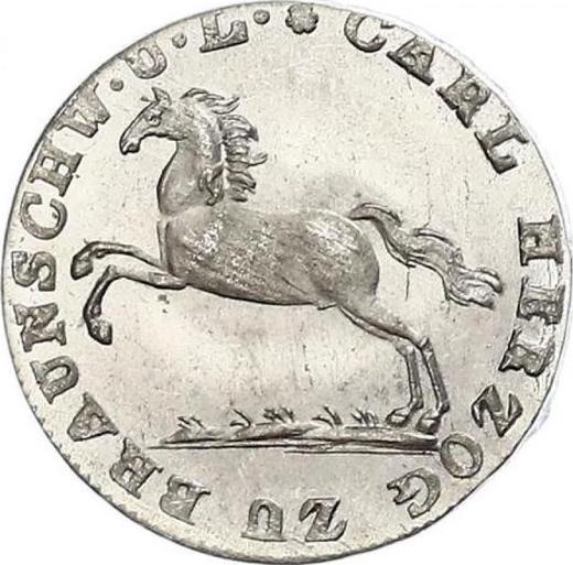 Аверс монеты - 1/12 талера 1823 года CvC - цена серебряной монеты - Брауншвейг-Вольфенбюттель, Карл II