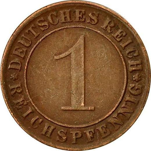 Awers monety - 1 reichspfennig 1928 G - cena  monety - Niemcy, Republika Weimarska