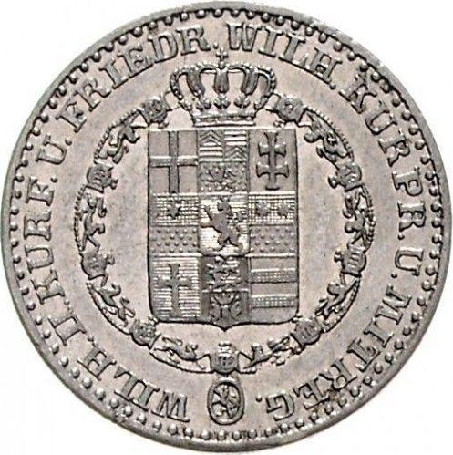 Awers monety - 1/6 talara 1845 - cena srebrnej monety - Hesja-Kassel, Wilhelm II