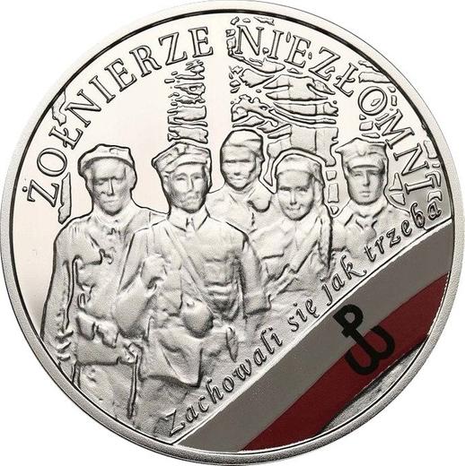 Reverso 10 eslotis 2017 MW "Soldados malditos" - valor de la moneda de plata - Polonia, República moderna
