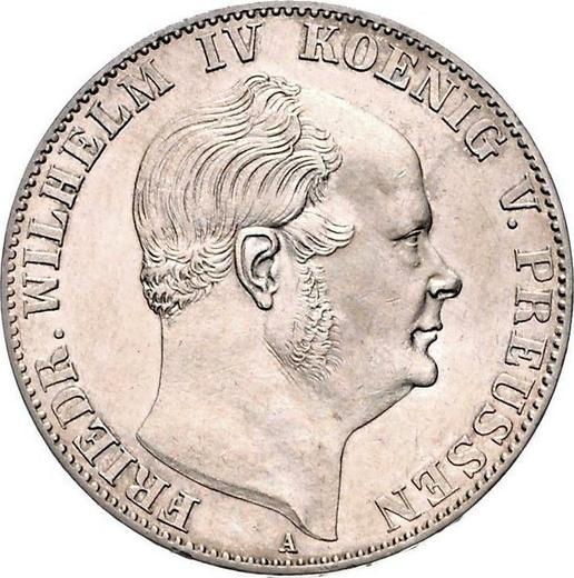 Аверс монеты - Талер 1859 года A - цена серебряной монеты - Пруссия, Фридрих Вильгельм IV